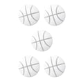 thumbnail image 2 of serony 4pcs Mute Door Rear Wall Crash Waterproof Anti-Collision Wall Crash Waterproof Pad Basketball Style 5cm white 5Set, 2 of 6