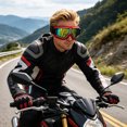 thumbnail image 2 of Over Glasses Motorcycle Goggles Soft Foam Padded Windproof Riding Eyewear with Adjustable Non-Slip Strap for Motorbike Riders, 2 of 4