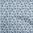 thumbnail image 1 of oneOone Velvet Medium Blue Fabric Floral Craft Projects Decor Fabric Printed By The Yard 58 Inch Wide, 1 of 4