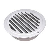 Kitchen Hood Vent,201 Stainless Steel Kitchen Range Hood Cover - Circular Exhaust Port Rainwater Protector