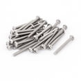 thumbnail image 1 of Unique Bargains Vis à Tête Filetée M4 x 40mm 30 Pcs pour Poignées de Tiroir d'Armoire, 1 of 1