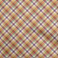 thumbnail image 1 of oneOone Cotton Silk Mustard Yellow Fabric Check Craft Projects Decor Fabric Printed By The Yard 42 Inch Wide, 1 of 4