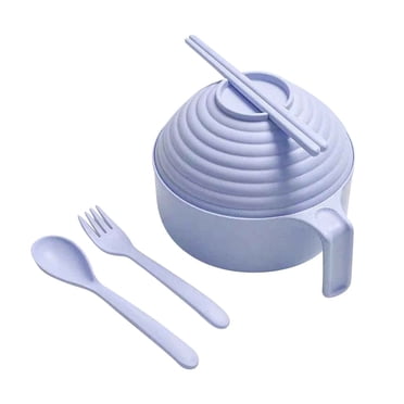 EGNMCR Instant Noodle Bowl With Lid Tableware Student Dormitory Bowl And Chopsticks Set Instant Noodle Bowl With Lid Instant noodle bowl