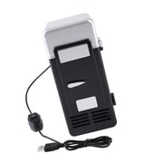 Mini Fridge, Beverage Fridge, 7.64 X 3.54 X 3.54 Inch Usb Interface LED Mini USB Refrigerator Cool Quickly Cooler & Warmer For Cola