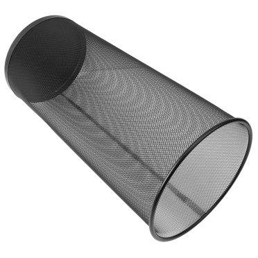 Porte-parapluie Bin, Noir Élégant Maille en Métal Ronde Espace Économiser Rouille Preuve Parapluie Stand Rack pour Entrée pour la Maison