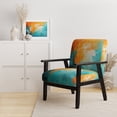 thumbnail image 2 of Designart "Abstract Thailand Tropical flow" Red Modern Upholstered Accent Chair - Traditional Arm Chair For Living Room, 2 of 7