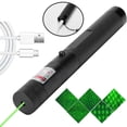 thumbnail image 3 of Green Laser Pen, Rechargeable 3.7V 532nm Wavelength Portable Laser Pointer with Hand Rope for Outdoor Camping, 3 of 8