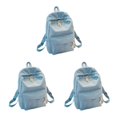 thumbnail image 3 of Decodeary Durable Backpack For School And Travel Comfortable And Sturdy Fashion School Bag light blue 3Set, 3 of 6