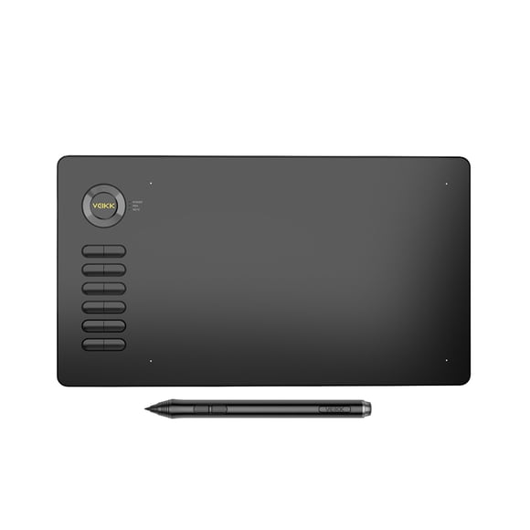VEIKK VEIKK A15 Graphic Drawing Tablet with 8192 Pressure Levels, 5080 LPI Resolution, 12 Customizable Shortcut Keys, Slim Design, Type-C Interface, Compatible with Windows & Mac