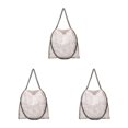 thumbnail image 1 of kurtrusly Functional And Beautiful Bags To Organize Life Classic And Timeless Shoulder Bag white 3Set, 1 of 6