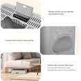 thumbnail image 4 of Foldable Cat Litter Box with Scoop, Enclosed Cat Pan Front Door In and Top Out Cat Toilet, 4 of 6