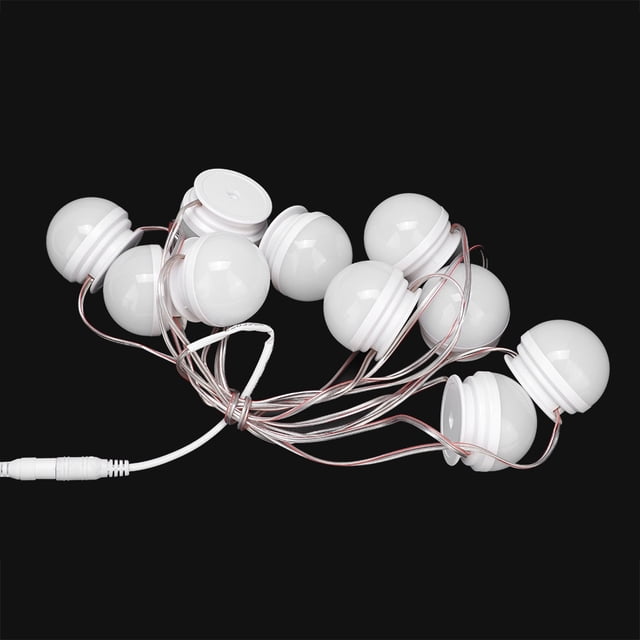 Professional Mirror Light, Makeup Lamp, 10 LED Punch-Free Bathroom For Home US Plug Warm White