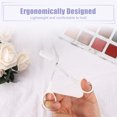 thumbnail image 2 of Unique Bargains Eyebrow Trimmer Scissors with Comb Stainless Steel Eyebrow Comb Scissors for Shaping Eyebrows White, 2 of 7