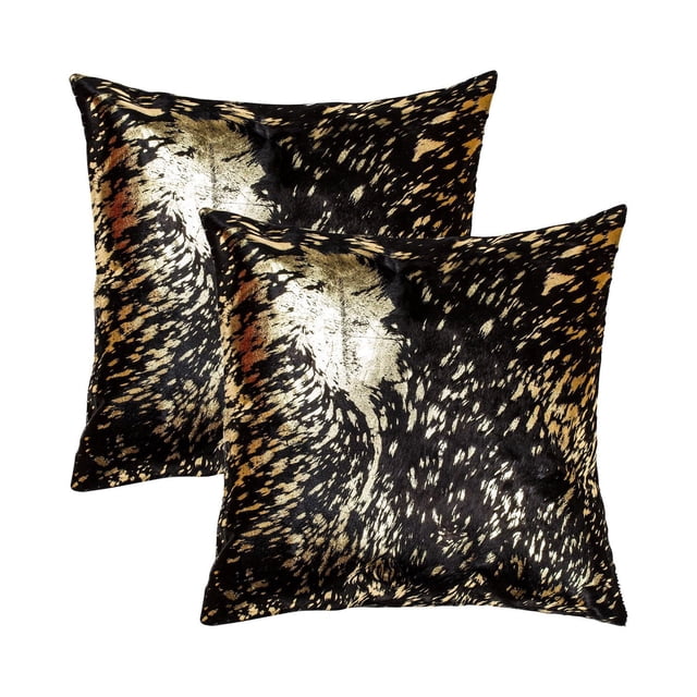 COUSSINS TORINO SCOTLAND EN PEAU DE VACHE 18"X18" 2 PQT