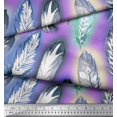 thumbnail image 3 of Soimoi Poly Georgette Fabric Leaves & Feather Print Fabric by the Yard 52 Inch Wide, 3 of 3