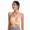 thumbnail image 3 of Woman V Cup Underwired Sleep Seamless Underwear Soft Comfortable Bra, 3 of 9