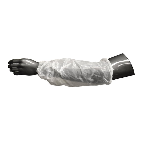 West Chester 2416PE Manchon en Polyéthylène 1 mil. - [Lot de 1000] Manchons de Sécurité Taille 16 Transparents. Vêtements de Protection