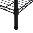 thumbnail image 4 of Hyper Tough 4 Tier Metal Storage Rack, Wire Shelving, 350lbs Loading Capacity for Each Shelf, Black Color, 4 of 8