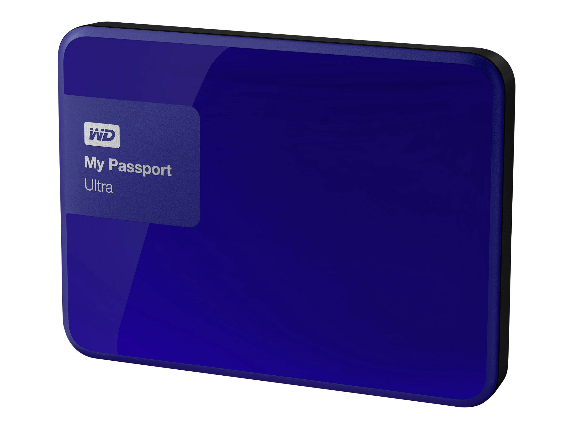 WD My Passport Ultra WDBGPU0010BBL - Hard drive - encrypted - 1 TB - external (portable) - USB 3.0 - 256-bit AES - noble blue
