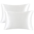 thumbnail image 1 of Unique Bargains Satin Pillowcases Zipper Closure 2pcs, 1 of 8