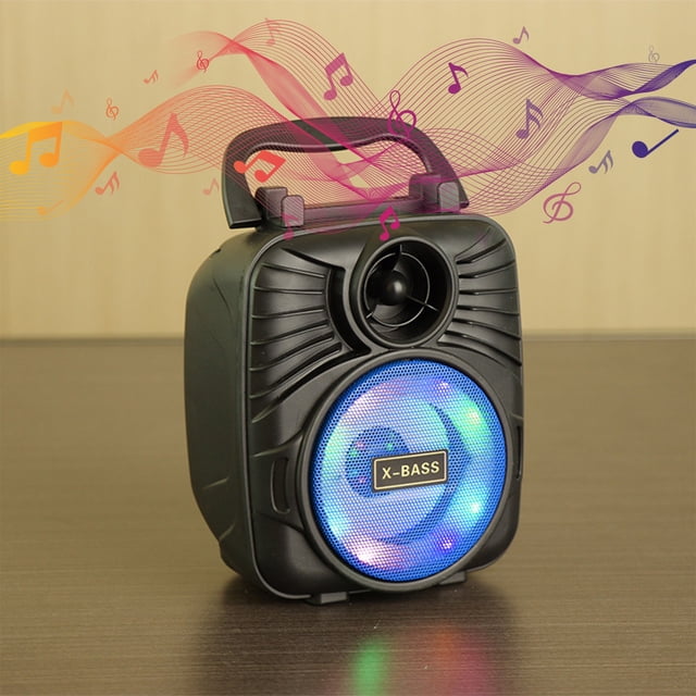 Bluetooth Speaker, Outdoor Portable Mobile Phone, Card Insertion, USB Flash Drive, Colorful Running Light, Portable Small Audio System