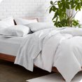 thumbnail image 1 of Bare Home Premium 1800 Collection Ensemble de Draps 4 Pcs, Grand Lit, Gris Chiné Étain, 1 of 8