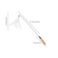 thumbnail image 3 of Wzzjkit Pet Supplies Cats Toy Feathers Cats Play Stick with Bells Interactive Game Stick Suitable for Kittens and Cats Replaceable Feathers Pet Training Exercise Toy, 3 of 6