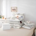 thumbnail image 4 of YST Abstract Red Sun King Comforter Set, 7-Piece, Geometric Lines, Modern, Aesthetic, Vintage, Minimalist, Grey, Circle, Bedding Set, King, 4 of 4