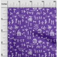 thumbnail image 2 of oneOone Cotton Poplin Purple Fabric Asian Floral Block Sewing Craft Projects Fabric Prints by Yard 42 Inch Wide, 2 of 4