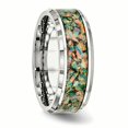 thumbnail image 4 of Bague pour Homme en Acier Inoxydable Poli avec Opale Imitation 8 mm Taille 7,5, 4 of 6