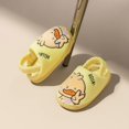 thumbnail image 2 of FhsagQ Slippers Girls Slippers Size 2.5 Big Kid Autumn and Winter Cute Boys and Girls Slippers Flat Bottom Soft and Comfortable Warm Cartoon Dinosaur Rabbit Pattern Yellow 13, 2 of 4