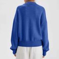 thumbnail image 4 of Yuyuzo Women Ribbed Tops Long Sleeve Wrap V Neck Pullover Solid Color Casual Baggy Fall Tops, 4 of 6