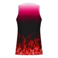 thumbnail image 4 of Penkiiy Débardeurs Unisexes Élégants Imprimés Flamme 3D Sans Manches Graphiques pour Hommes et Femmes 2TG Rouge, 4 of 4