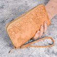 thumbnail image 1 of Gspmoly Womens Small Wallet, Women's Long Style With Hanging Rope Multifunctional Zipper Multiple Card Slots Printed Zipper Change Wallet Travel Wallet Women Yellow Free Size, 1 of 4