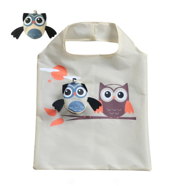 Owl Folding Shopping Bag Environmental Bag Cute Bag
