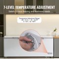 thumbnail image 4 of KFFKFF Chest Freezer, 19.8 Cu.ft / 561 L Spacious Deep Freezer with Dual Secure Locking Lids, Independent Commercial Chest Freezer & 4 Detachable Baskets, 7-Level Temperature Control, 4 of 9