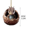 thumbnail image 3 of Vaidha Christmas Dinosaur Car Decoration Pendant Scene Layout Pendant Crafts Gift, 3 of 3