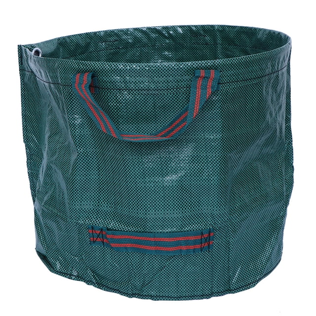 Sac de Jardin Grande Capacité 120 L, Sac à Feuilles Réutilisable, Poubelle Pliable, Conteneur de Collecte des Déchets de Jardin, Sac de Rangement (Vert)