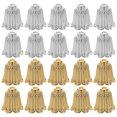 thumbnail image 1 of 100pcs Flower Spacer Bead Caps Antique Alloy Cone Bead Caps Tassel Ends Caps, 1 of 9
