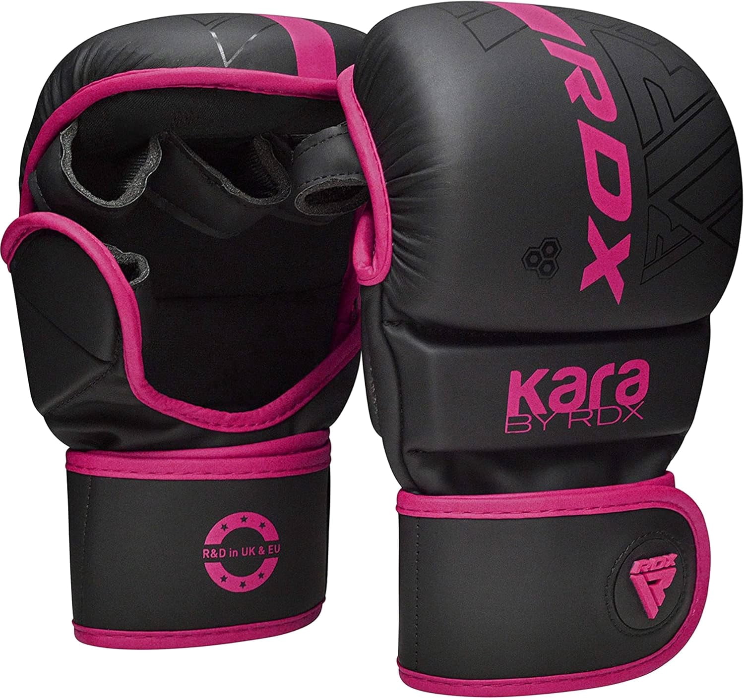 RDX Gants de Boxe MMA Grappling Muay Thaï Sparring Kickboxing KARA Rose Mat, P/M