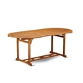 thumbnail image 3 of Pemberly Row Traditional 5-piece Wood Patio Furniture Set in Natural Oil, 3 of 6