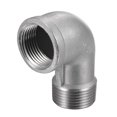 thumbnail image 5 of Unique Bargains 3/4 NPT Male to Female Thread Elbow Pipe Fitting 304 Stainless Steel, 5 of 5
