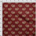 thumbnail image 3 of oneOone Georgette Viscose Fabric Fish Block Print Fabric By The Yard 42 Inch Wide, 3 of 4