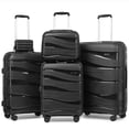 thumbnail image 1 of Joyway  - 5-Piece Luggage Set PP Hardshell Spinner Suitcase with TSA Lock - (Expandable Carry-On 20 Inch) (24 Inch 28 Inch) for School, Travel, Weekend, 1 of 7