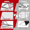 thumbnail image 4 of AKDSteel Filet de Rebond de Baseball Ajustable, 4 X 4,5 Pi, Filet de Rebond Robuste pour Frapper, Lancer sur le Terrain, Lancer, 5 Angles, Résistant aux UV, 4 of 7