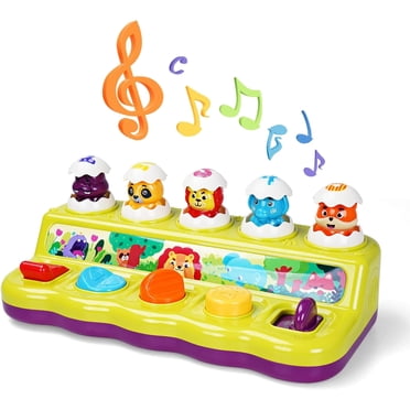FS Pop Up Toy with Light and Music, Cause and Effect Toys for 1 2 Year Old Boy Girl Early Learning Baby Toys 9-12-18 Months