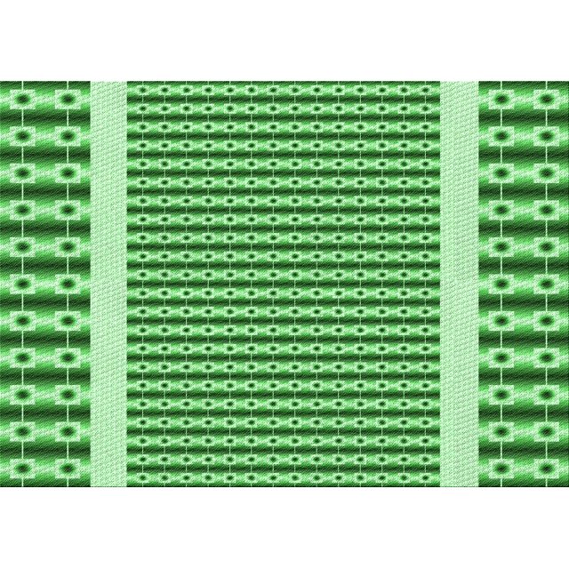 Ahgly Company Machine Washable Indoor Rectangle Transitional Forest Green Area Rugs, 2' x 4'