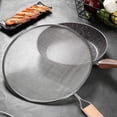 thumbnail image 4 of Hearth & Gear Frying Pan Splatter Guard | Splatter Screen For Frying Pan | Mesh Splatter Guard Kitchen Frying Pan Oil Proof Cover For Frying Pan 1pc Silicone Baking Mat Bakeware Organizer Vertical, 4 of 4