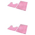 thumbnail image 2 of kurtrusly 1/2/3 Polyester Chenille Rug Carpet With Soft Texture Good Stepping Feeling And Strong Grip Prompt Pink 50*80+50*50 2PCS, 2 of 6