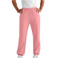 thumbnail image 1 of aohooy Men's Fleece Elastic Bottom Jogger Sweatpants - Drawstring Workout Track Running Gym Athletic Pants with Pockets Pink,M, 1 of 8